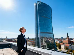 Uśmiechnięta para seniorów z mapą w dłoniach pozuje na tle rzymskiego Koloseum w słoneczny dzień.