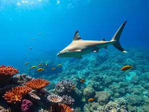 Widok na dramatyczne pasmo wulkaniczne La Palmy o zachodzie słońca z mchem na skałach i oceanem w tle.