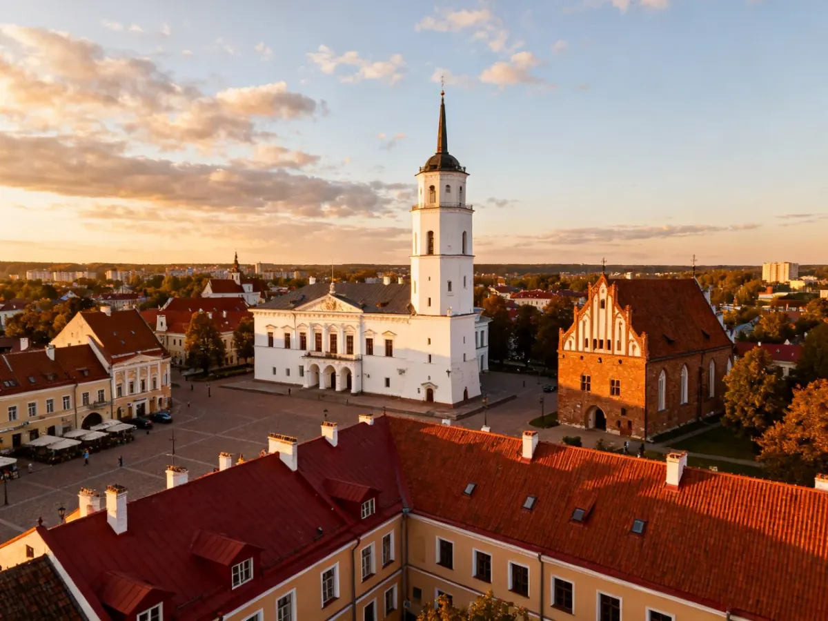 Biały Ratusz i zabytkowa Starówka w Kownie