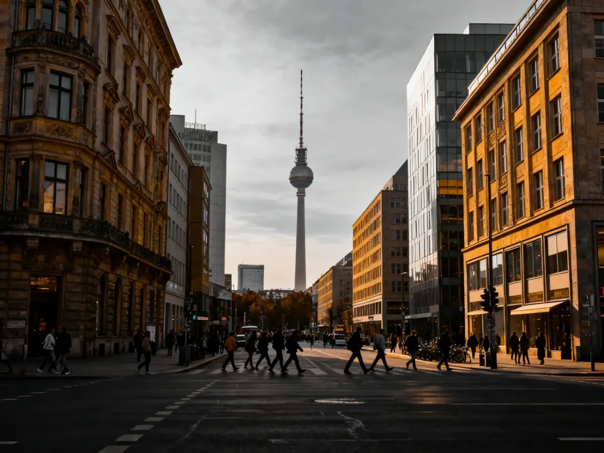 Panorama Berlina łącząca historyczną zabudowę z nowoczesnym miastem